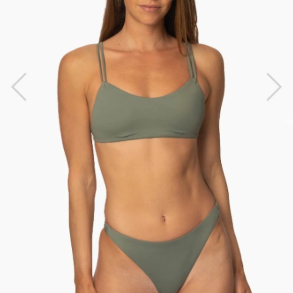 HOSSEGOR BIKINI BOTTOM - EUCALYPTUS - Picture 2 of 8